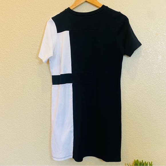 ASOS NWOT black and white color block dress 8 above the knee - Picture 2 of 4